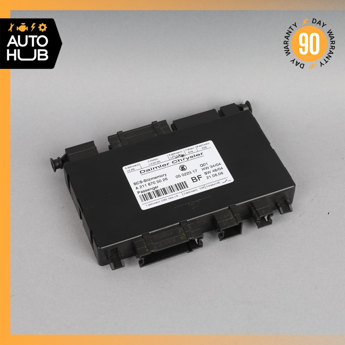 03-12 Mercedes W211 E550 E63 AMG Front Right Seat Control Module 2118705026 OEM - photo 1