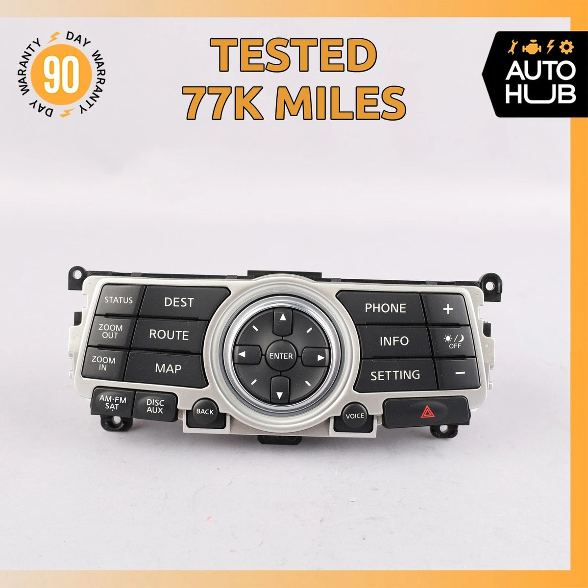 08-13 Infinity G37 Radio GPS Navigation Control Panel OEM 77k - photo 1