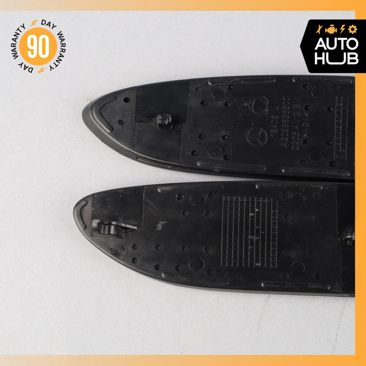 17-23 Mercedes W205 C63 C43 AMG Rear Bumper Mesh Grille Set of 2 OEM 39k - photo 6