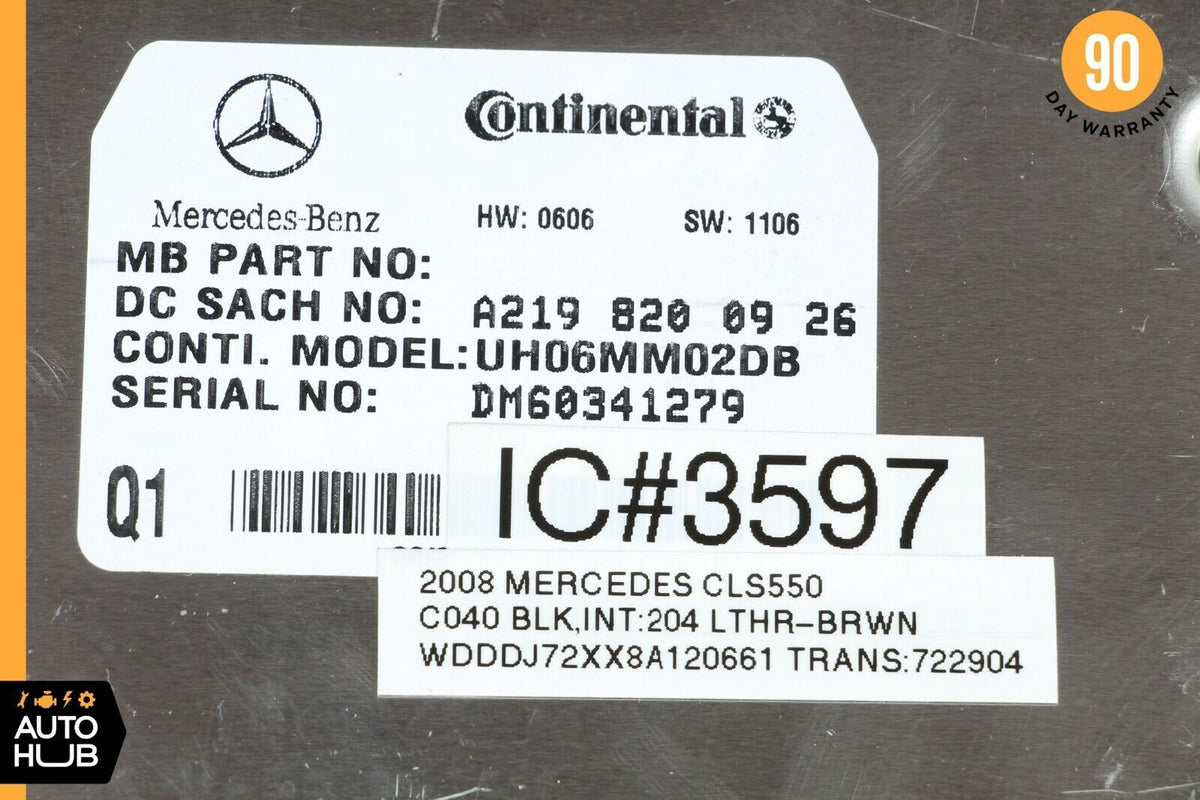 06-12 Mercedes W219 CLS550 E350 Communication Control Module 2198200926 OEM - photo 8