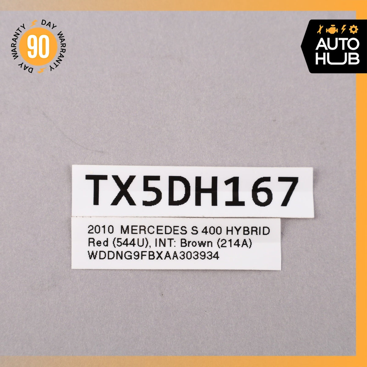 10-14 Mercedes W221 S400 S63 CL63 AMG Steering Wheel Airbag Air Bag Brown OEM - photo 13
