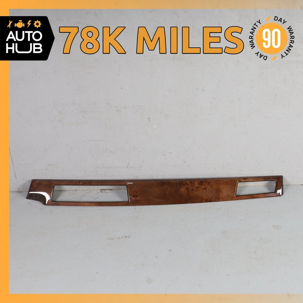 08-10 BMW E60 528i 535i Dashboard Center Cover Panel Trim Molding OEM 78k - photo 1