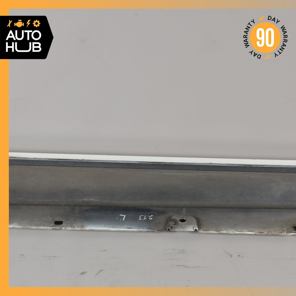 17-23 Mercedes W213 E300 E400 Sport AMG Left Rocker Panel Side Skirt White OEM - photo 16