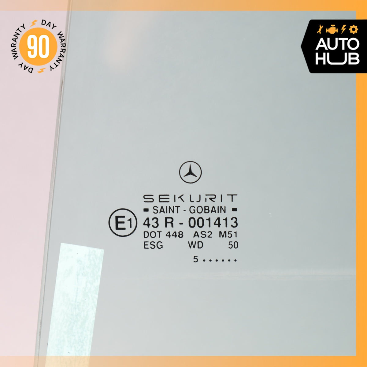 88-95 Mercedes W124 E320 300CE Front Left Driver Side Door Window Glass OEM - photo 12