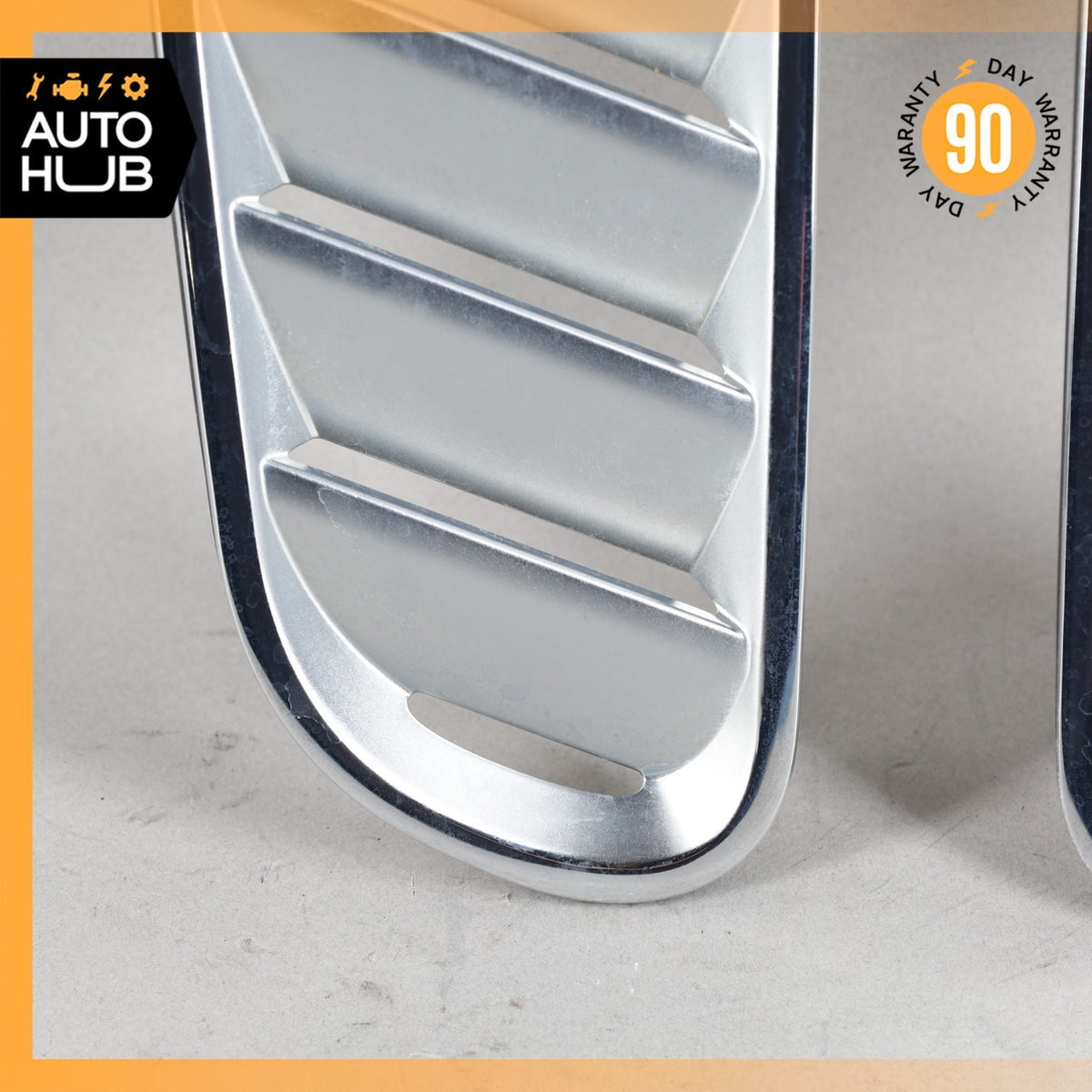 Aston Martin DB9 / Rapide Left & Right Side Hood Vent Grill Chrome Set OEM 22k - photo 5