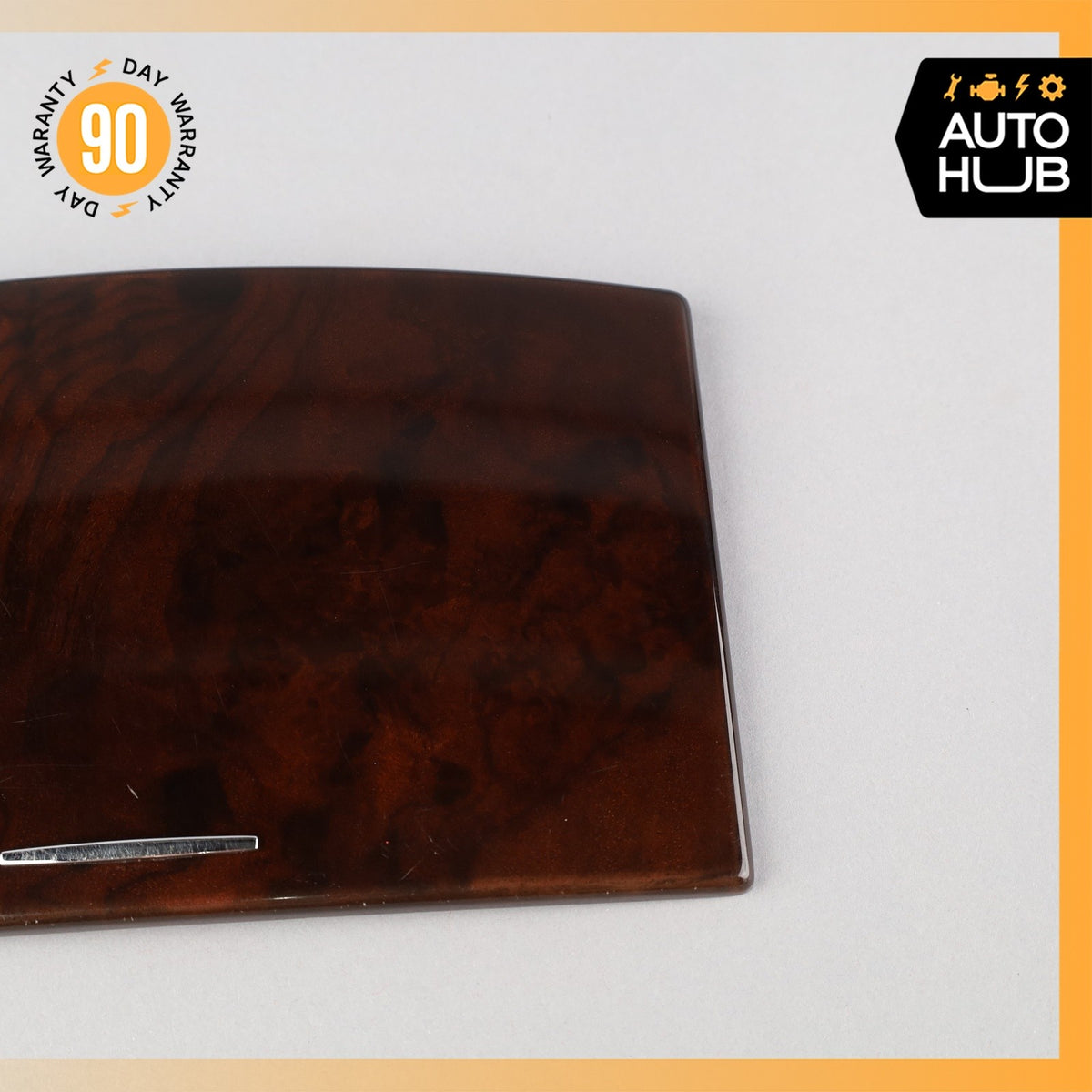 10-13 Mercedes W221 S550 S400 Center Console Cup Holder Cover Trim Wood OEM - photo 3