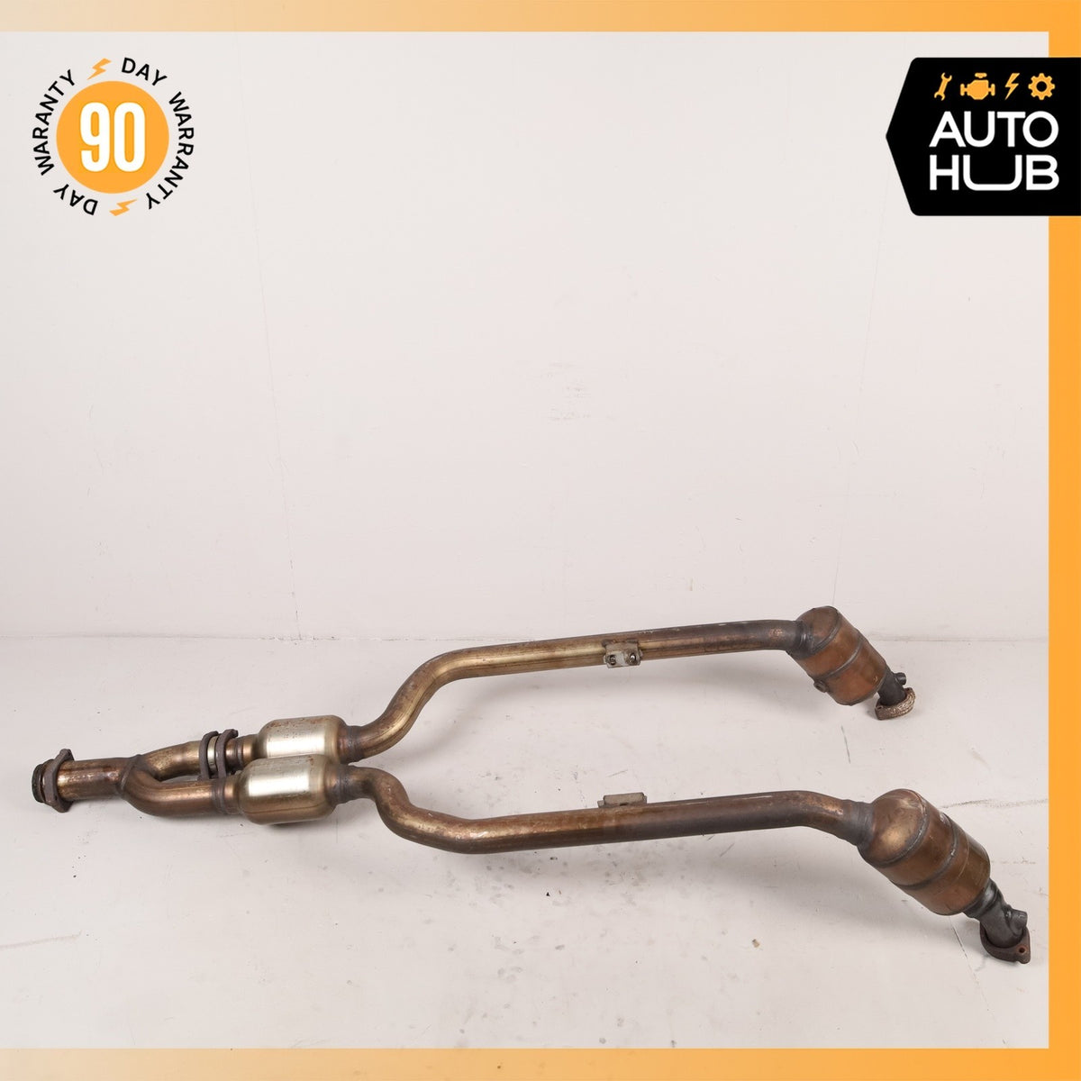 Mercedes W209 CLK350 C350 RWD Engine Exhaust Downpipe Left & Right Side Set OEM - photo 11