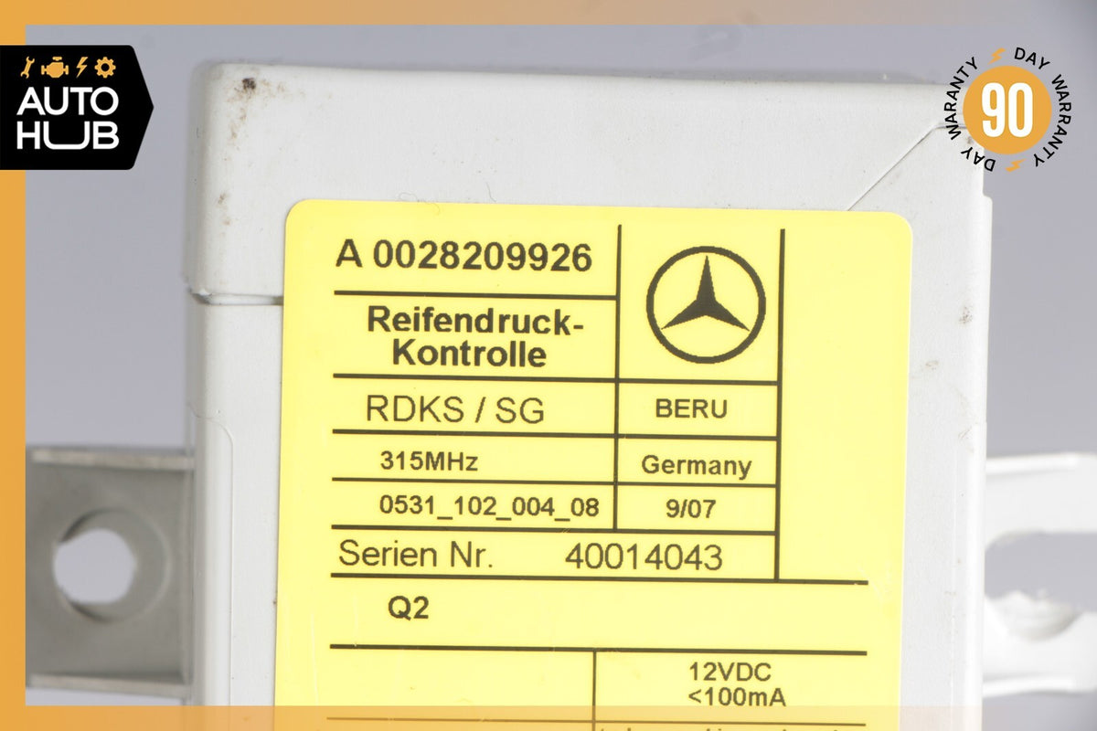 03-05 Mercedes R230 SL500 SL55 Tire Pressure Monitoring System TPMS Receiver OEM - photo 8
