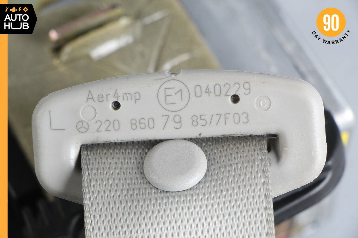 03-06 Mercedes W220 S55 AMG S500 Rear Left Driver Seat Belt Retractor Buckle OEM - photo 11