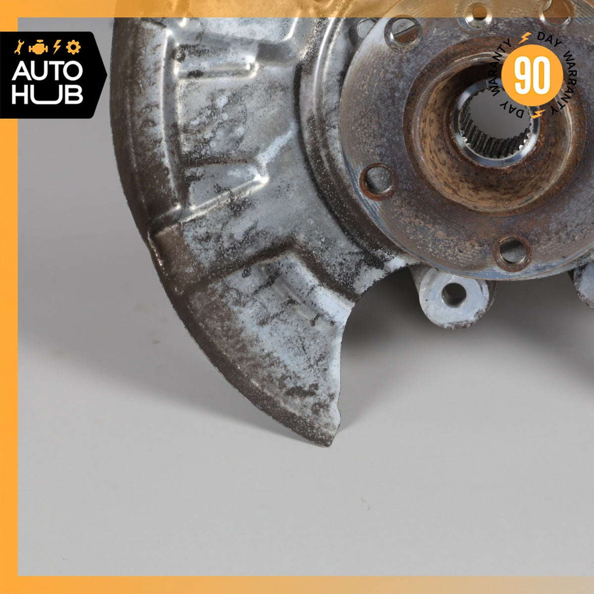 BMW F10 550i 535i Rear Right Passenger Side Spindle Knuckle Hub w/ Shield OEM - photo 2
