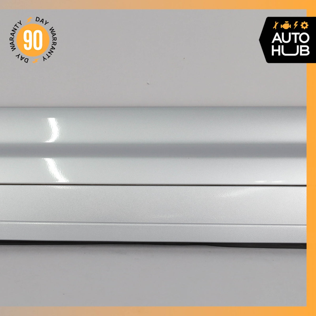 15-18 Porsche Cayenne 958 GTS Front Left Lower Door Molding Silver OEM - photo 3