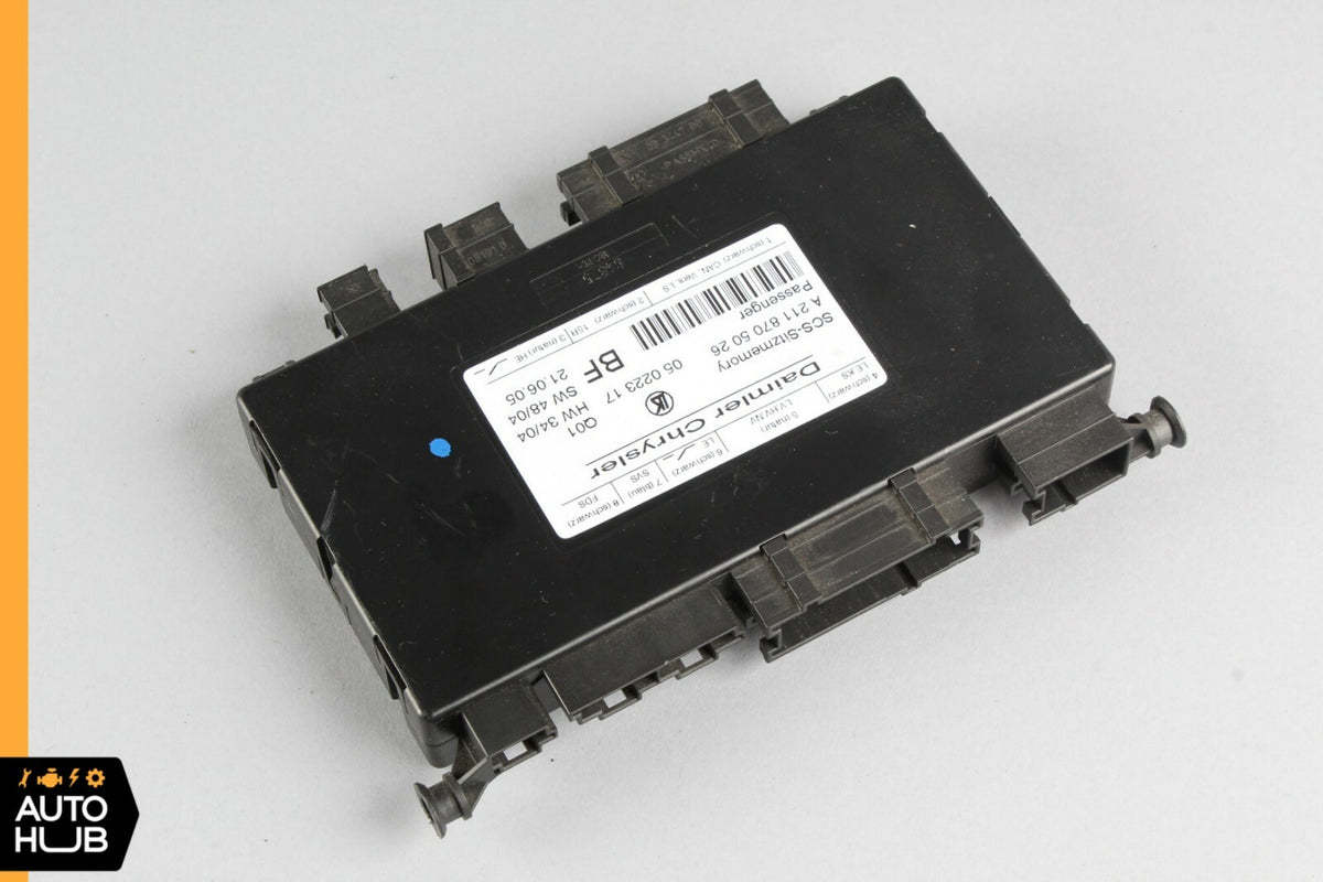 03-11 Mercedes W211 CLS500 E500 Under Seat Control Module Front Right Side OEM - photo 2