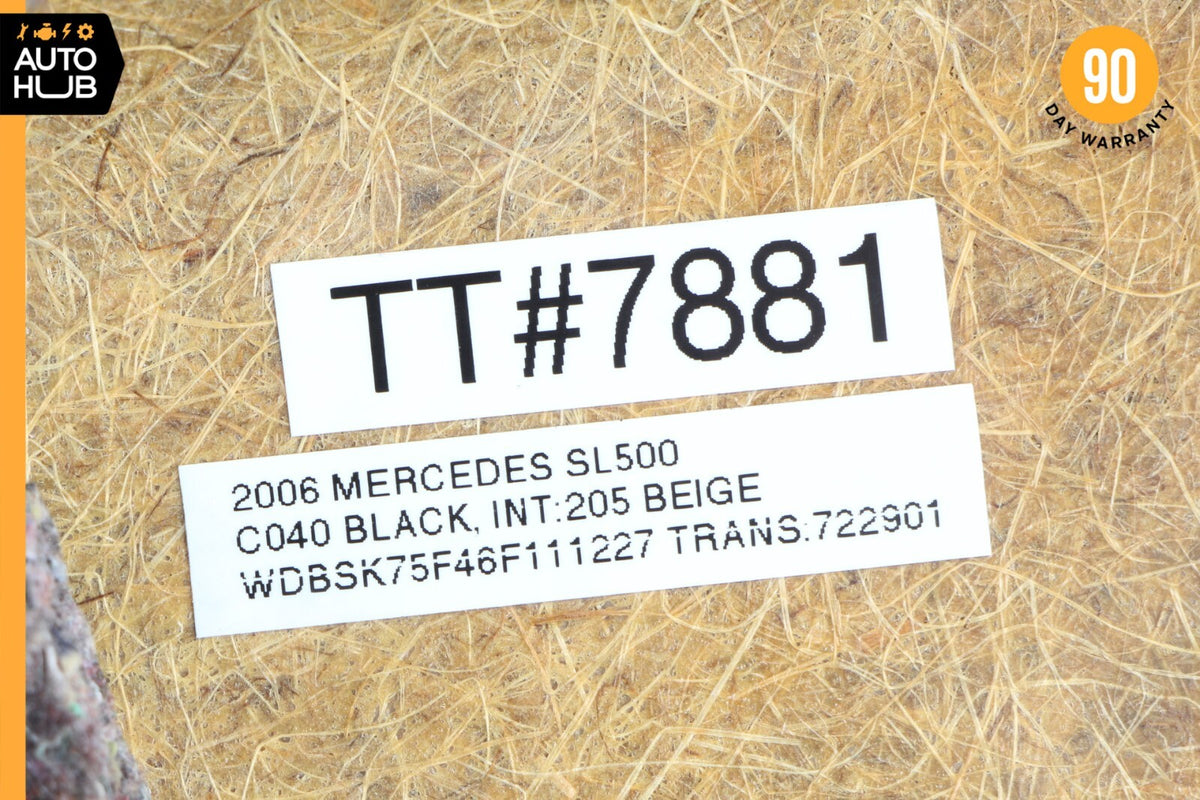 03-06 Mercedes R230 SL500 SL55 AMG Rear Left Side Interior Trim Panel Beige OEM - photo 11