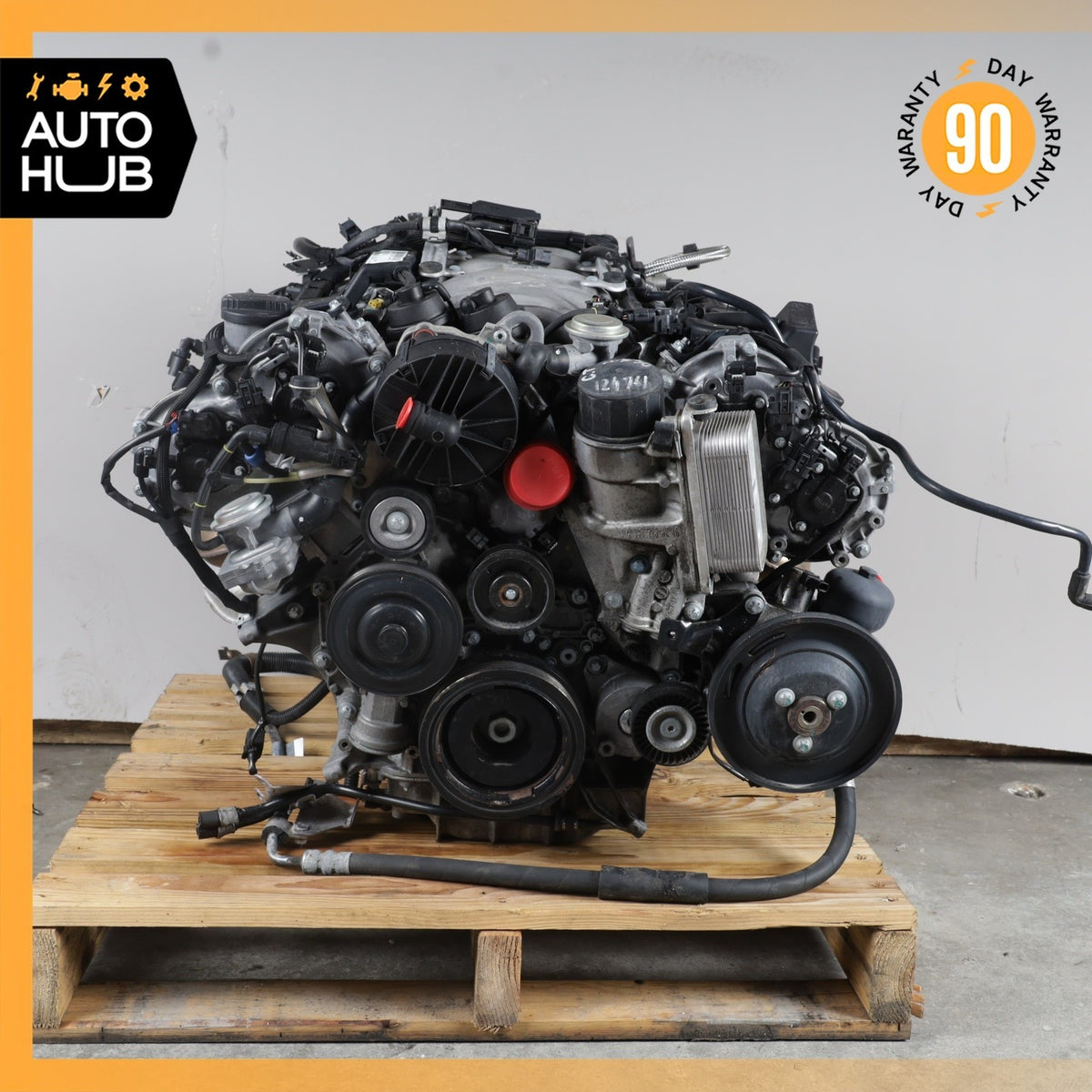 07-12 Mercedes R230 SL550 E550 Engine Motor Assembly 5.5L V8 M273 RWD OEM 113k - photo 2