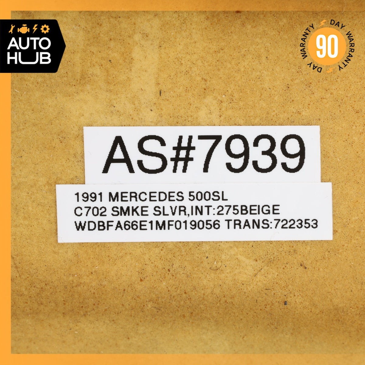 90-95 Mercedes R129 500SL SL500 Left Knee Panel Under Dashboard Dash Beige OEM - photo 12