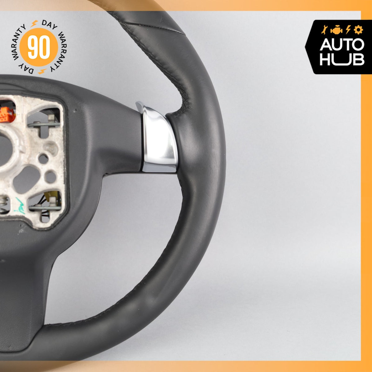 11-16 Porsche Panamera 970 / Cayenne Steering Wheel w/ Paddle Shifters Black OEM - photo 14