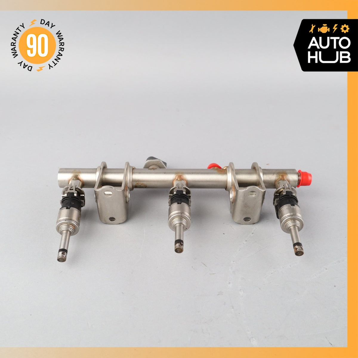 14-18 Porsche Macan Cayenne Fuel Injection Rail Line w/ Injectors Left OEM - photo 3