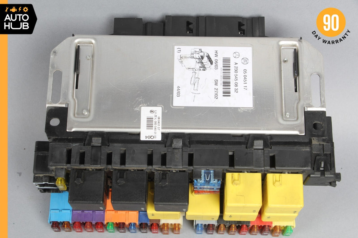 03-12 Mercedes R230 SL55 SL550 SLR Front Left SAM Fuse Box Control Module OEM - photo 11