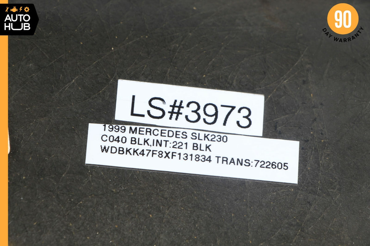 97-04 Mercedes R170 SLK230 SLK320 Front Top Upper Headliner Trim Panel Black OEM - photo 12