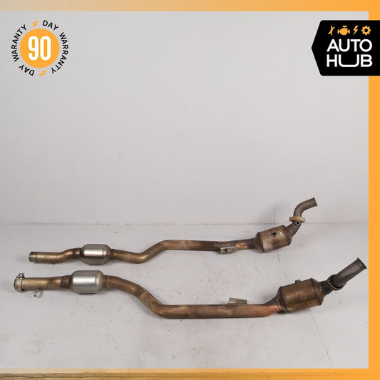 07-11 Mercedes W221 S550 RWD Engine Exhaust Downpipe Resonator Set OEM - photo 1