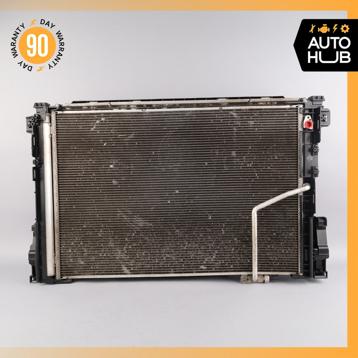Mercedes W207 E350 E400 Engine Water Cooling A/C Condenser Radiator w/ Fan OEM - photo 3