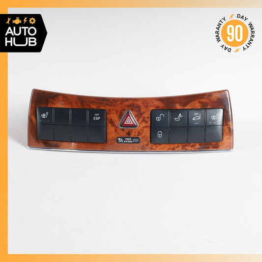 05-09 Mercedes W209 CLK350 CLK500 Center Console Hazard Switch Trim Bezel OEM - photo 1