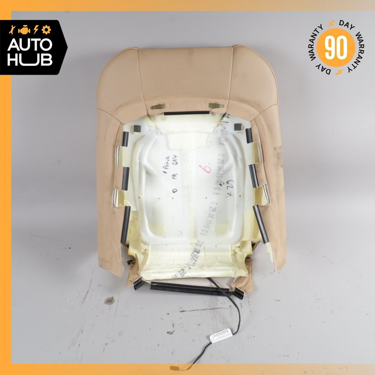 11-18 Porsche Cayenne 958 Front Right Side Seat Upper Cushion Beige OEM - photo 6