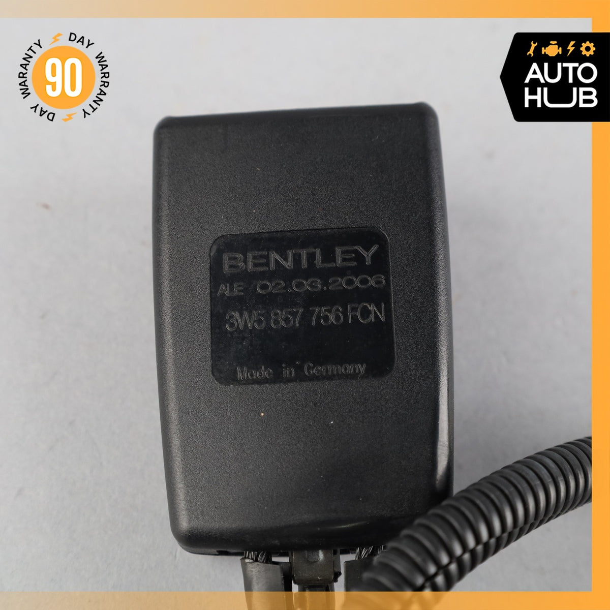 06-13 Bentley Continental Flying Spur Front Right Side Seat Belt Buckle OEM - photo 10