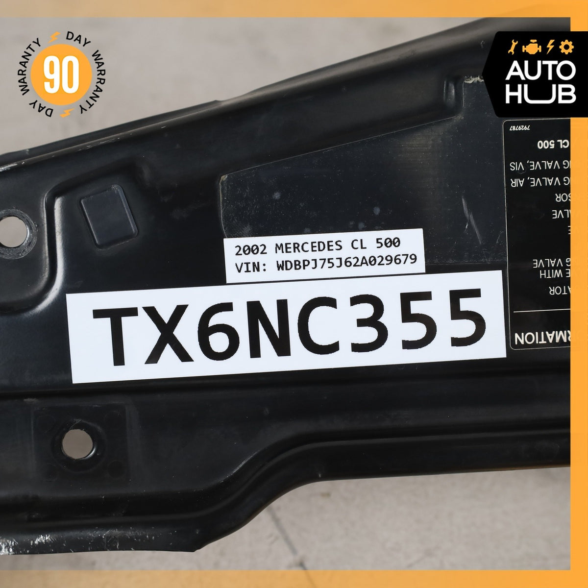 00-06 Mercedes W215 CL500 CL55 AMG Upper Radiator Support Bracket OEM - photo 10