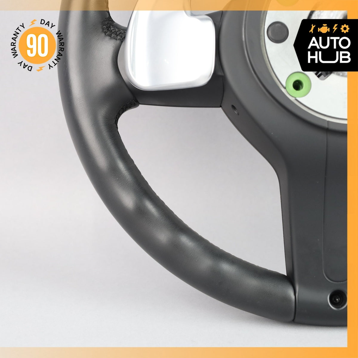 15-19 BMW F15 X5 X3 X6 M Sport Steering Wheel Leather Black OEM 69k - photo 16