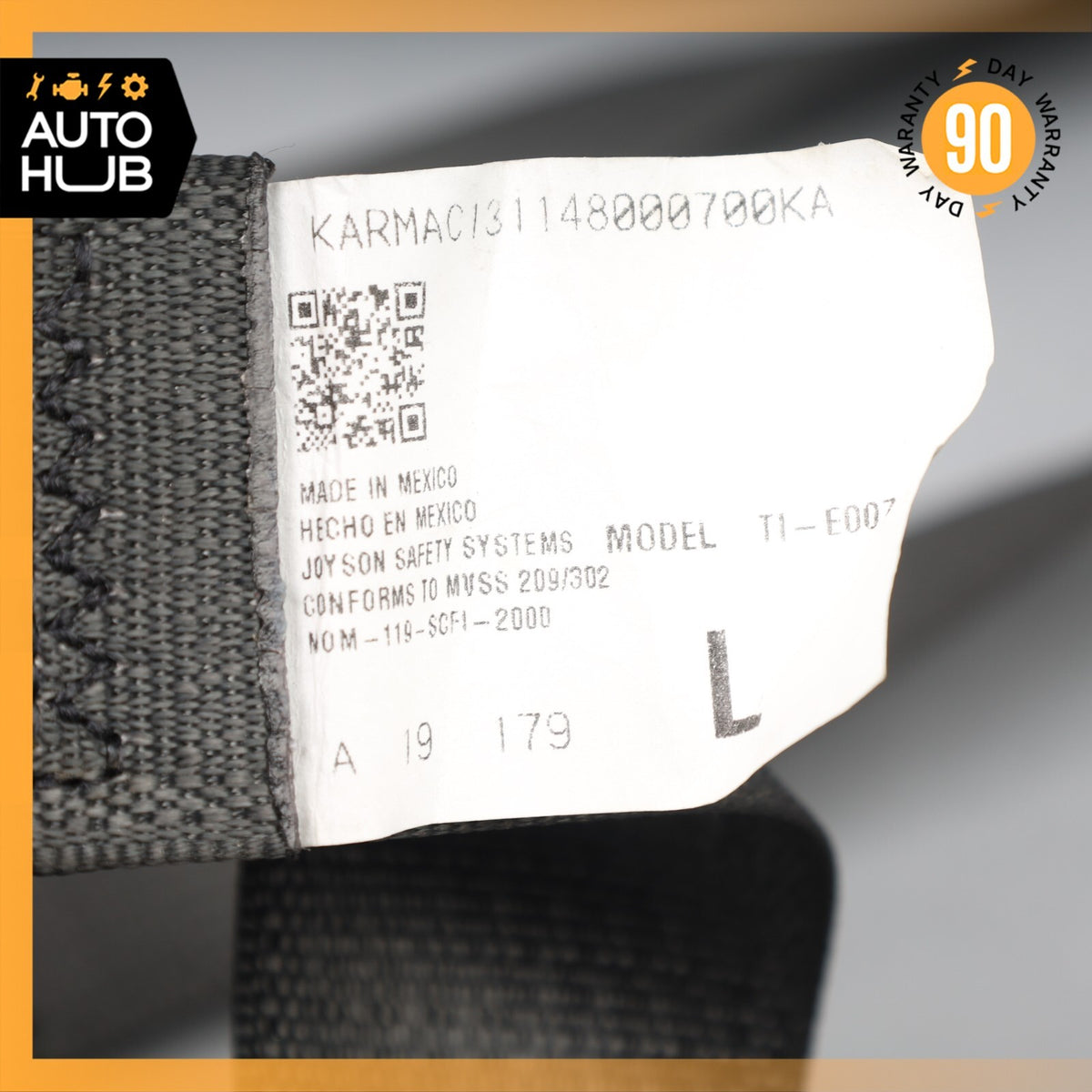 20-22 KARMA Revero GT GTS Front Left Driver Side Seat Belt OEM 11k - photo 20