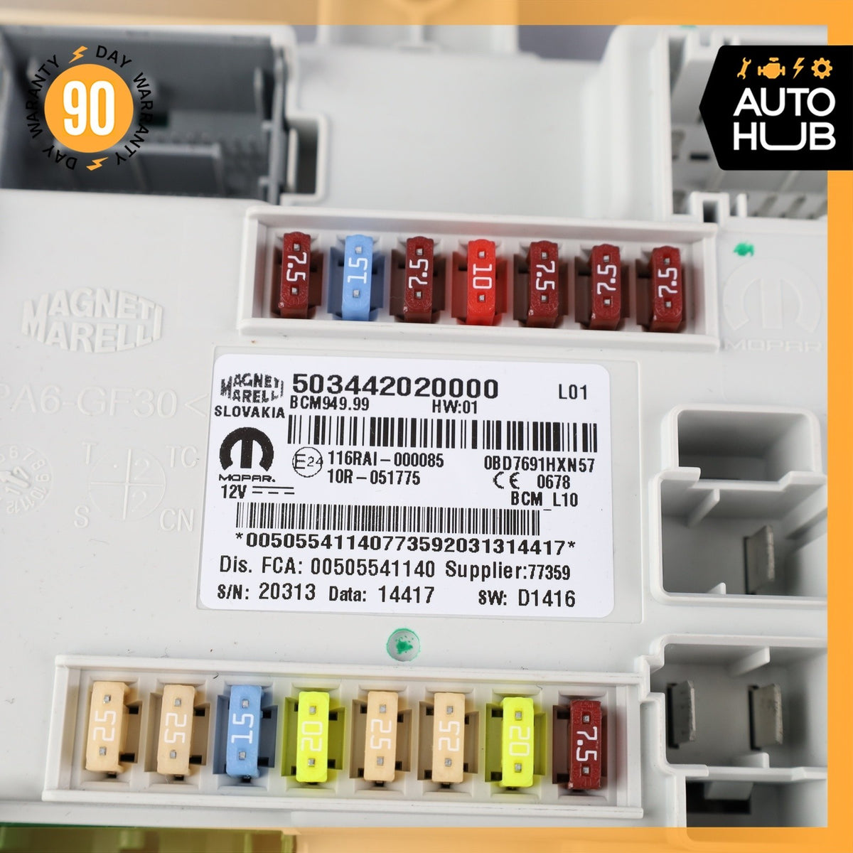 17-23 Alfa Romeo 949 Stelvio Body Control Module Fuse Box BCM OEM - photo 9