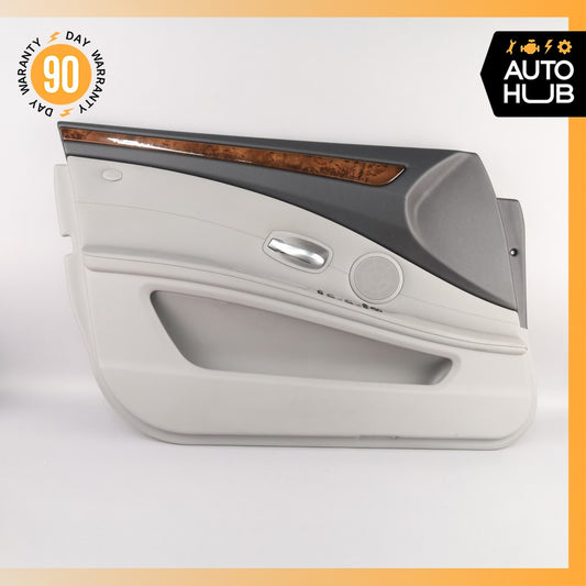 08-10 BMW E60 535i 528i Front Left Side Interior Door Panel w/ Airbag OEM - photo 1