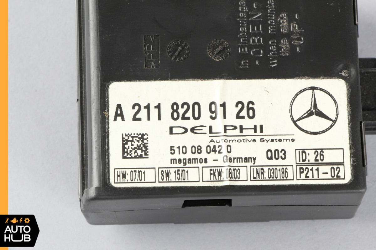 01-07 Mercedes W203 C230 CLK320 Anti Theft Alarm Module 2118209126 OEM - photo 2
