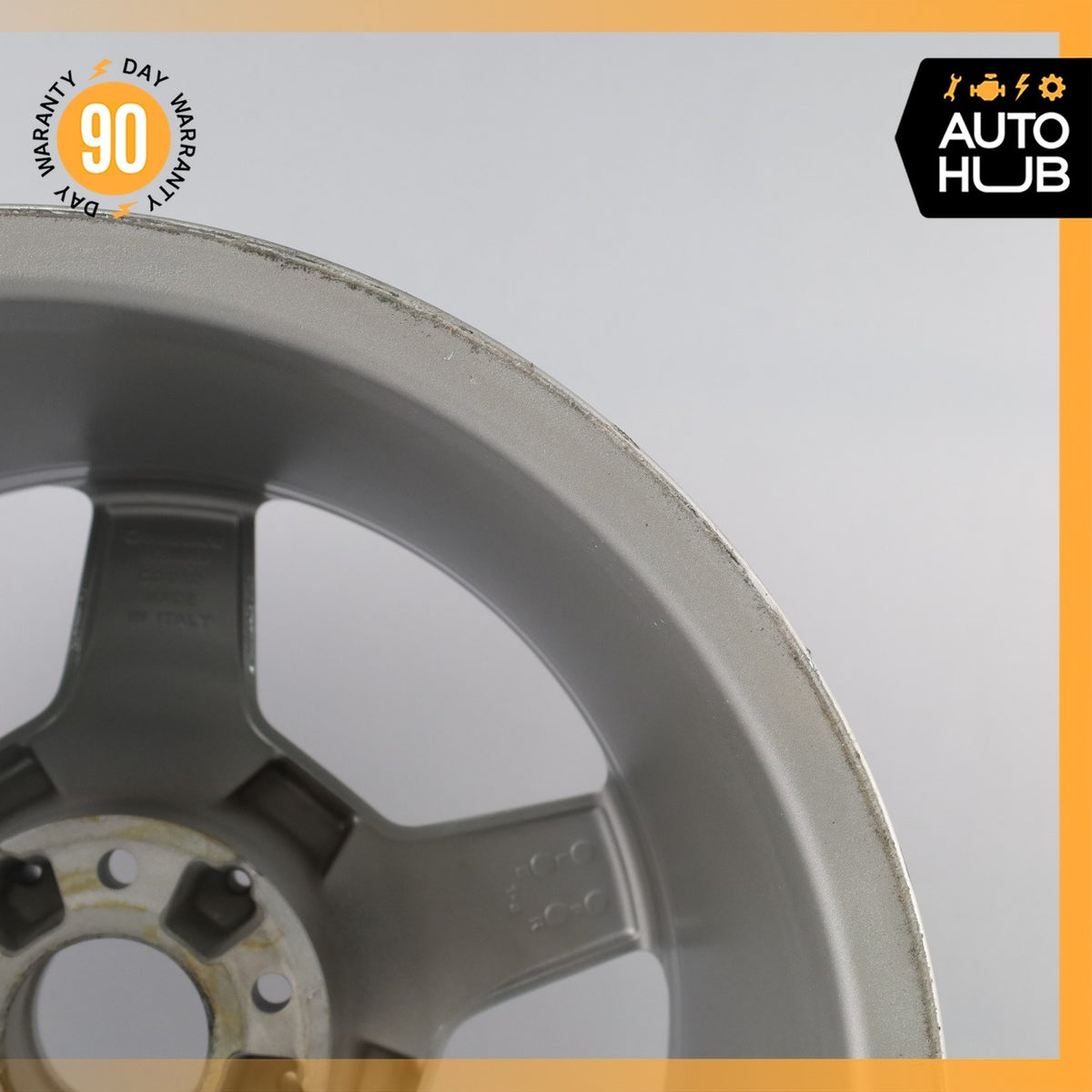 Mercedes W209 CLK55 AMG SLK350 8.5 x 17 17" Rear Wheel Rim Silver 1714011502 OEM - photo 11