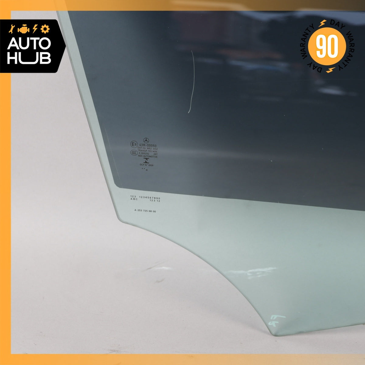 16-22 Mercedes X253 GLC300 Front Right Side Door Window Glass OEM - photo 5