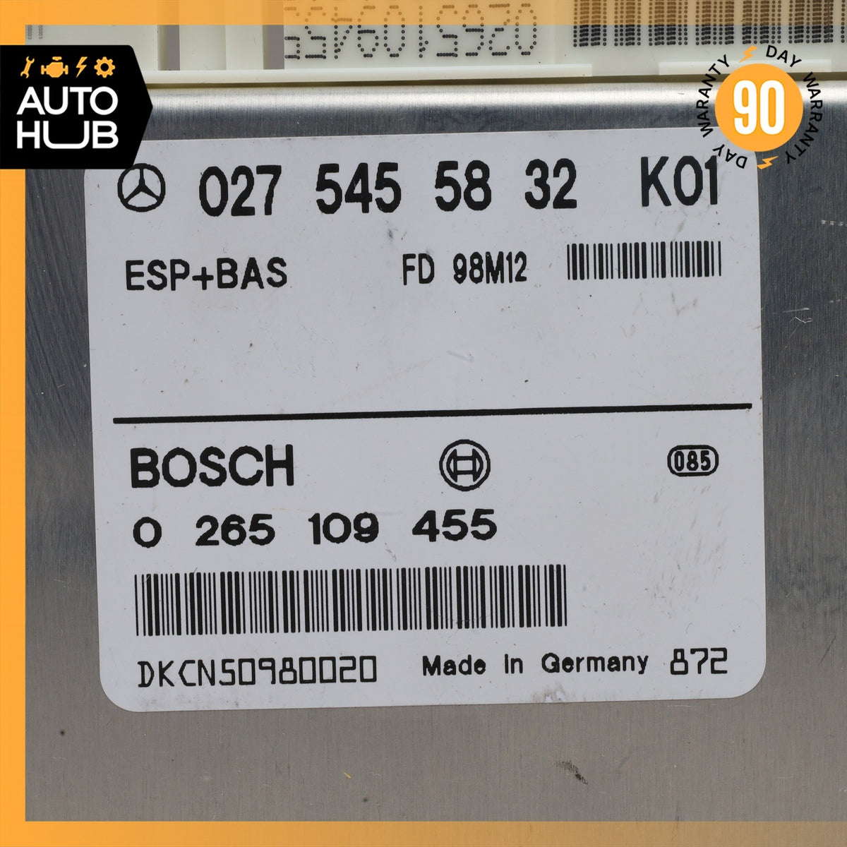 99-02 Mercedes R129 SL500 SL600 Electronic Stability Control Module ABS ESP OEM - photo 8