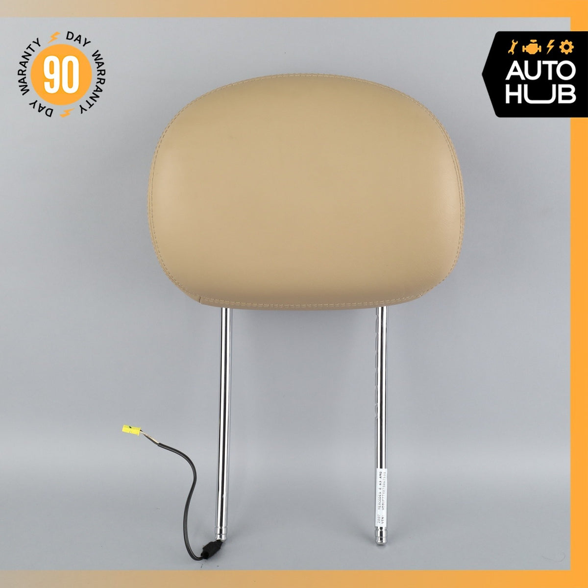 07-09 Mercedes W211 E63 AMG Seat Headrest Head Rest Left Or Right Side Beige OEM - photo 2