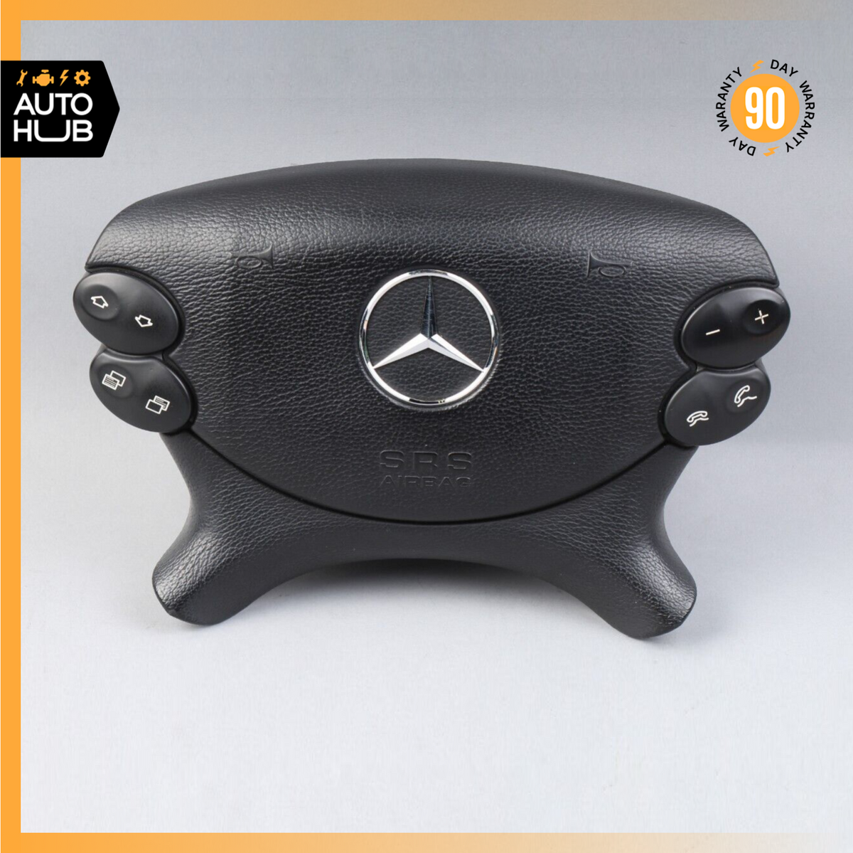Mercedes R230 SL500 SL55 AMG CLK500 E350 Steering Wheel Airbag Air Bag Black OEM - photo 1