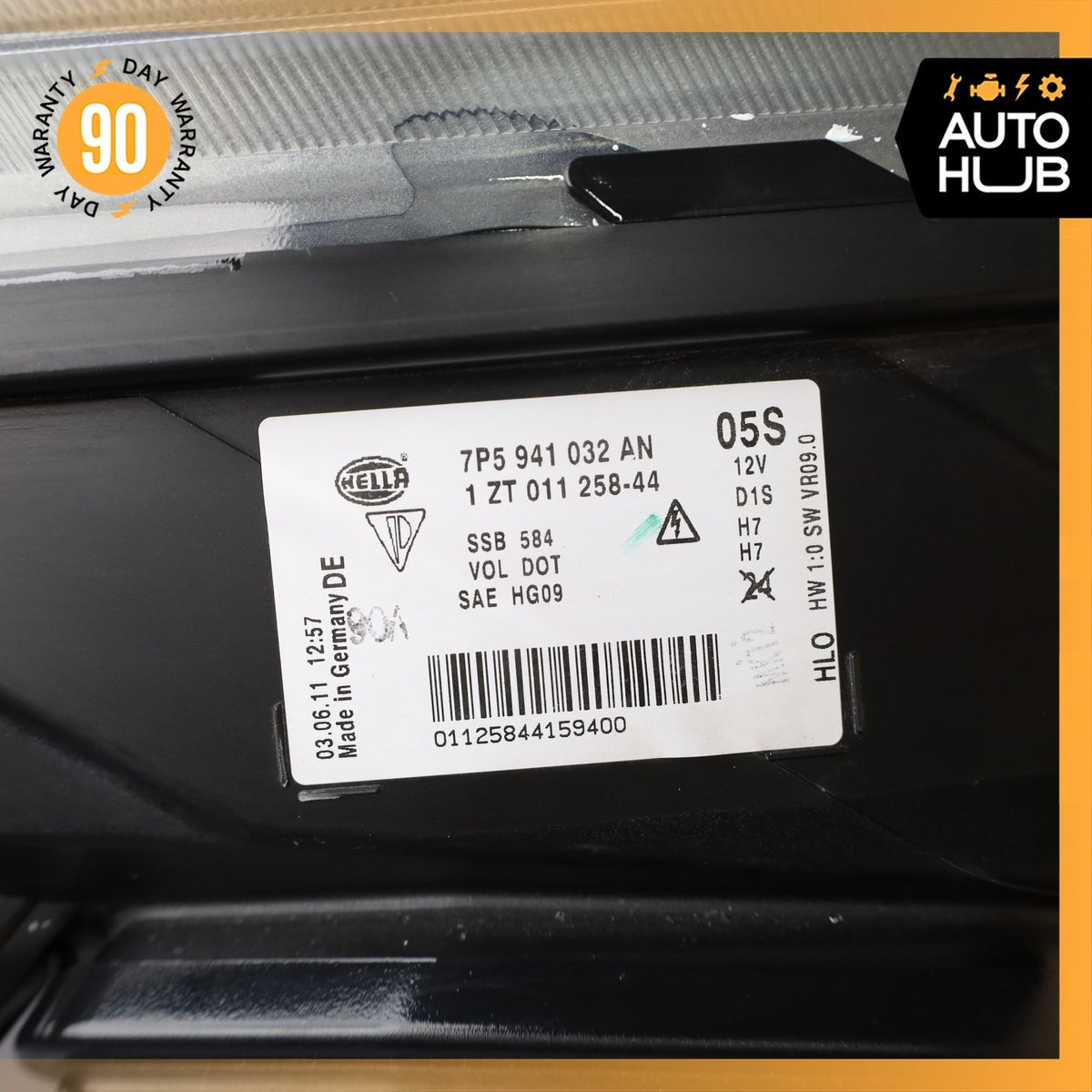 11-14 Porsche Cayenne 958 S Right Passenger Side Headlight Lamp Bi-Xenon OEM 94k - photo 23