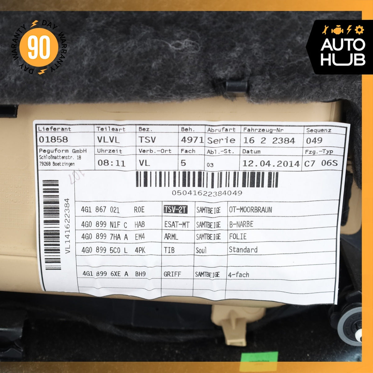 12-18 Audi C7 A6 S6 Front Left Side Interior Door Panel 4G1867103AC OEM 75k - photo 18