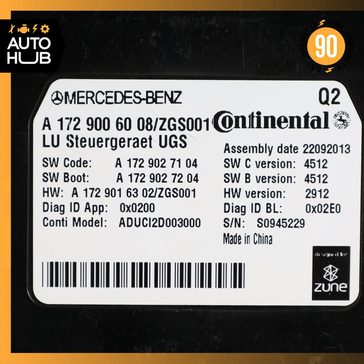 Mercedes W207 E350 C250 GL550 Communication Control Module 1729001906 OEM - photo 8