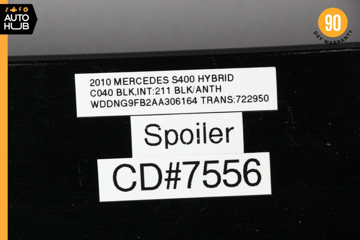 07-13 Mercedes W221 S400 S550 S63 Roof Upper Molding Spoiler Black Aftermarket - photo 11