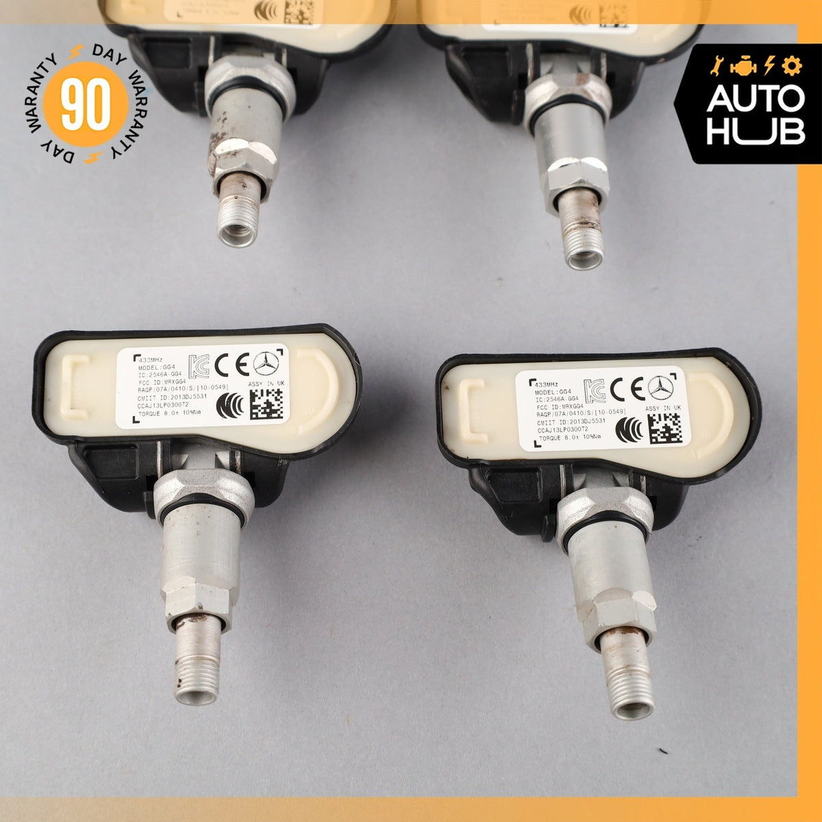 12-18 Mercedes R172 SLC300 GLK350 TPMS Tire Pressure Sensor 433 MHZ Set of 4 OEM - photo 11
