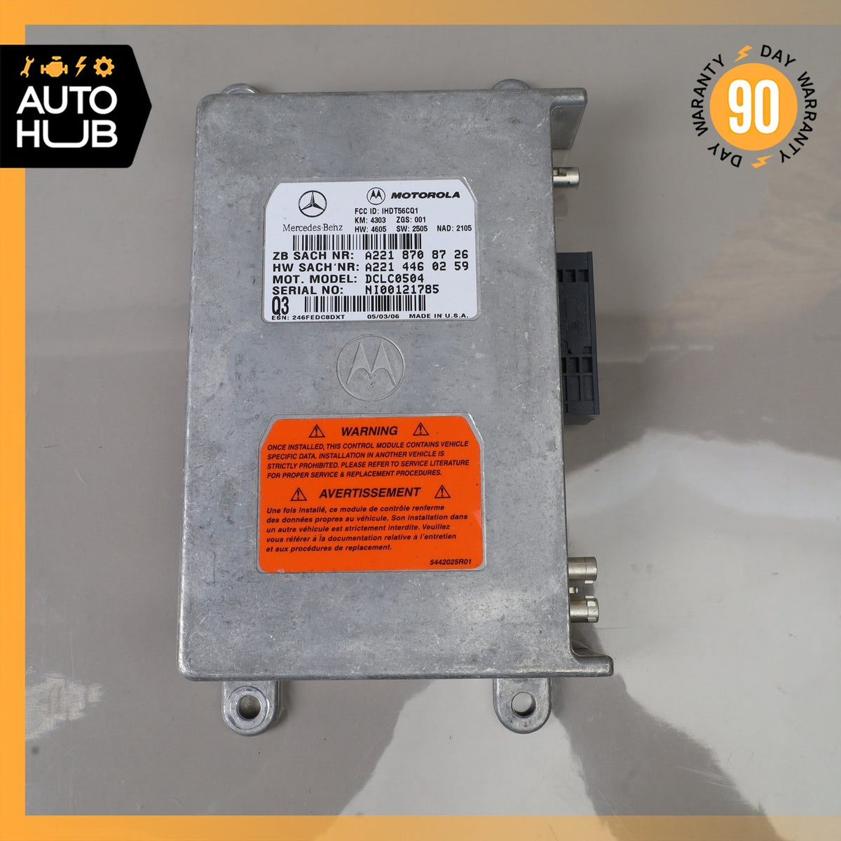 Mercedes R230 SL550 CLS500 S550 GL450 Voice Communication Control Module OEM - photo 2