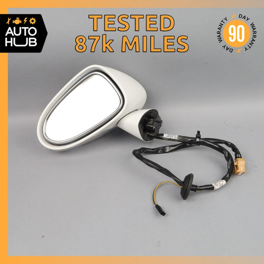03-09 Bentley Continental GT GTC Left Side Rear View Door Mirror White OEM 87k - photo 1