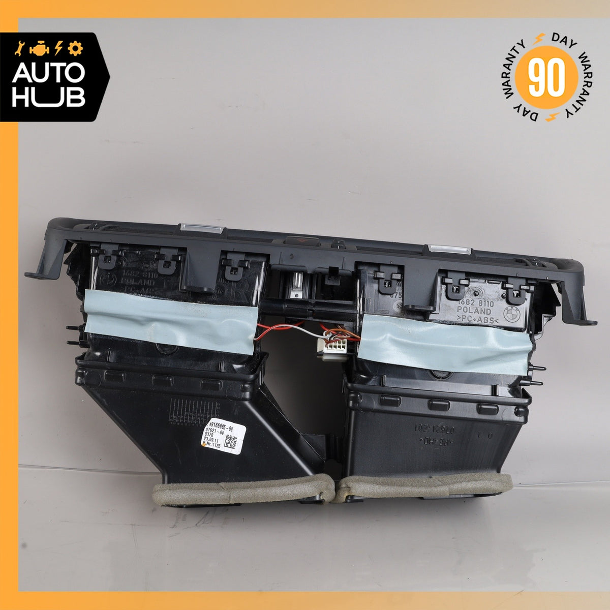 11-17 BMW F10 550i 535i Center Dash Board A/C Dual Air Vent 64229166885 OEM - photo 9