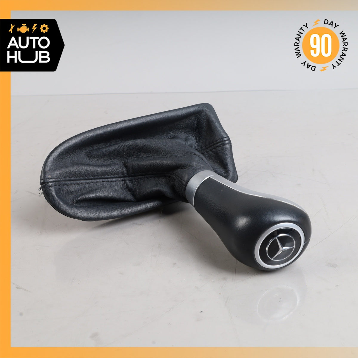 07-09 Mercedes W211 E350 E550 Gear Shift Shifter Knob Boot 2112675510 Black OEM - photo 1