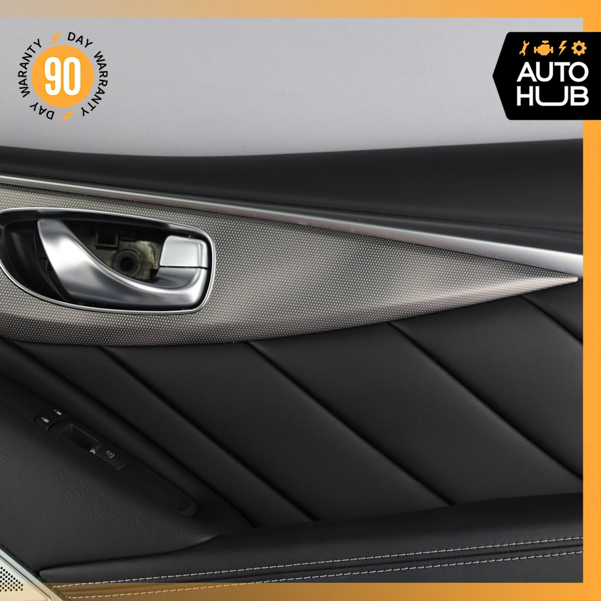16-18 Infiniti Q50 Front Right Side Interior Door Panel OEM 54k - photo 5
