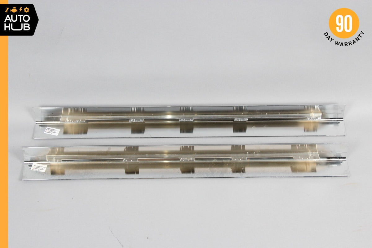 03-06 Mercedes W215 CL500 CL55 AMG Door Step Sill Cover Right & Left Set OEM - photo 6